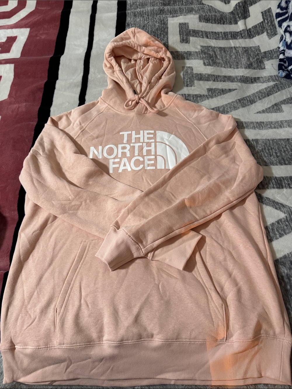 The North Face Pale Pink Logo Pullover Hoodie